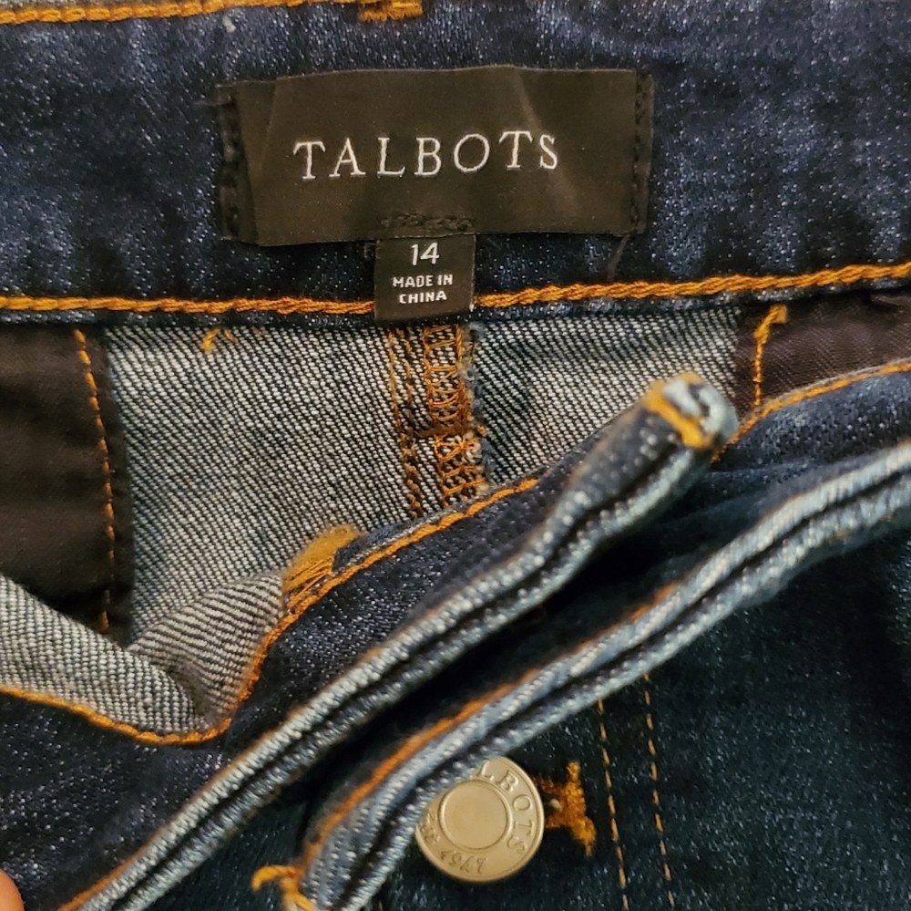 Talbots Dark Blue Denim Skirt - Picture 4 of 7